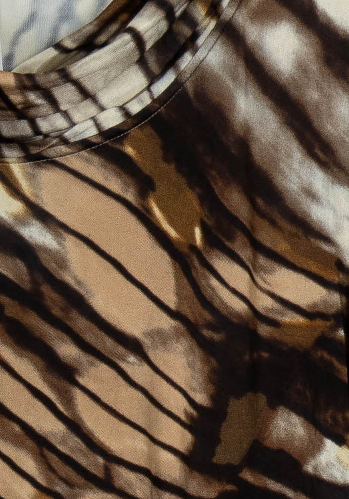 Blouse Marron et Beige - Taille XL/42 de la marque Marina Rinaldi | PARAD104769 - Vendu par Paradigme - Image 3