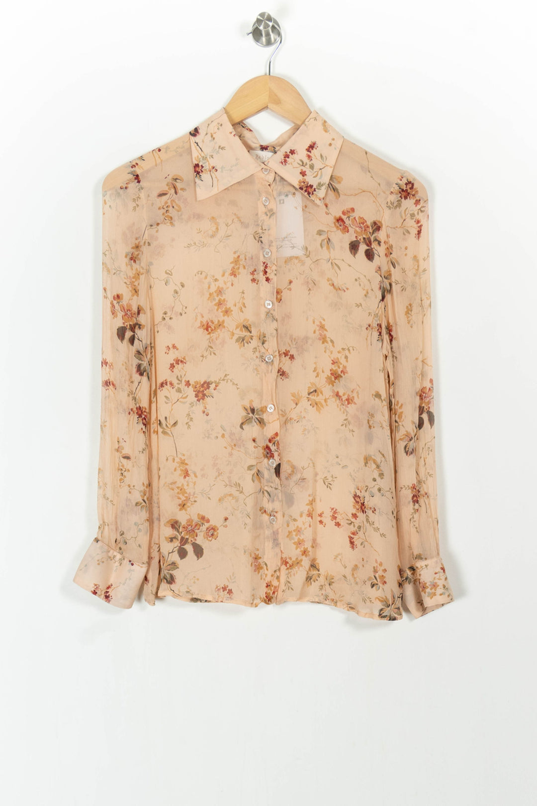 Chemise Fleurie Beige - Taille S/36 de la marque Pablo | PARAD104771 - Vendu par Paradigme - Image 2