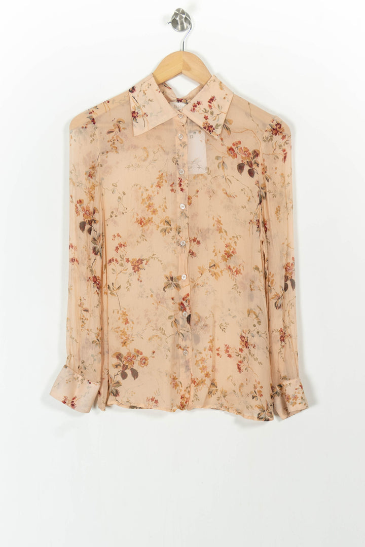 Chemise Fleurie Beige - Taille S/36 de la marque Pablo | PARAD104771 - Vendu par Paradigme - Image 2