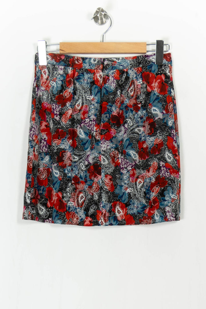 Jupe Courte Rouge et Bleue - Taille M/38 de la marque The Kooples | PARAD104775 - Vendu par Paradigme - Image 4