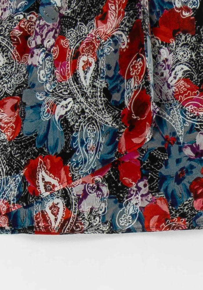 Jupe Courte Rouge et Bleue - Taille M/38 de la marque The Kooples | PARAD104775 - Vendu par Paradigme - Image 3