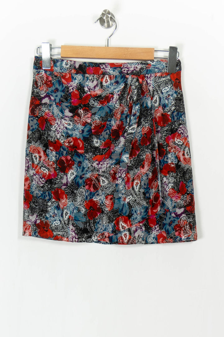 Jupe Courte Rouge et Bleue - Taille M/38 de la marque The Kooples | PARAD104775 - Vendu par Paradigme - Image 2