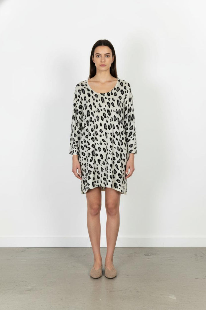 Robe Courte Grise et Noire - Taille XXL/44 de la marque Marina Rinaldi | PARAD104777 - Vendu par Paradigme - Image 1