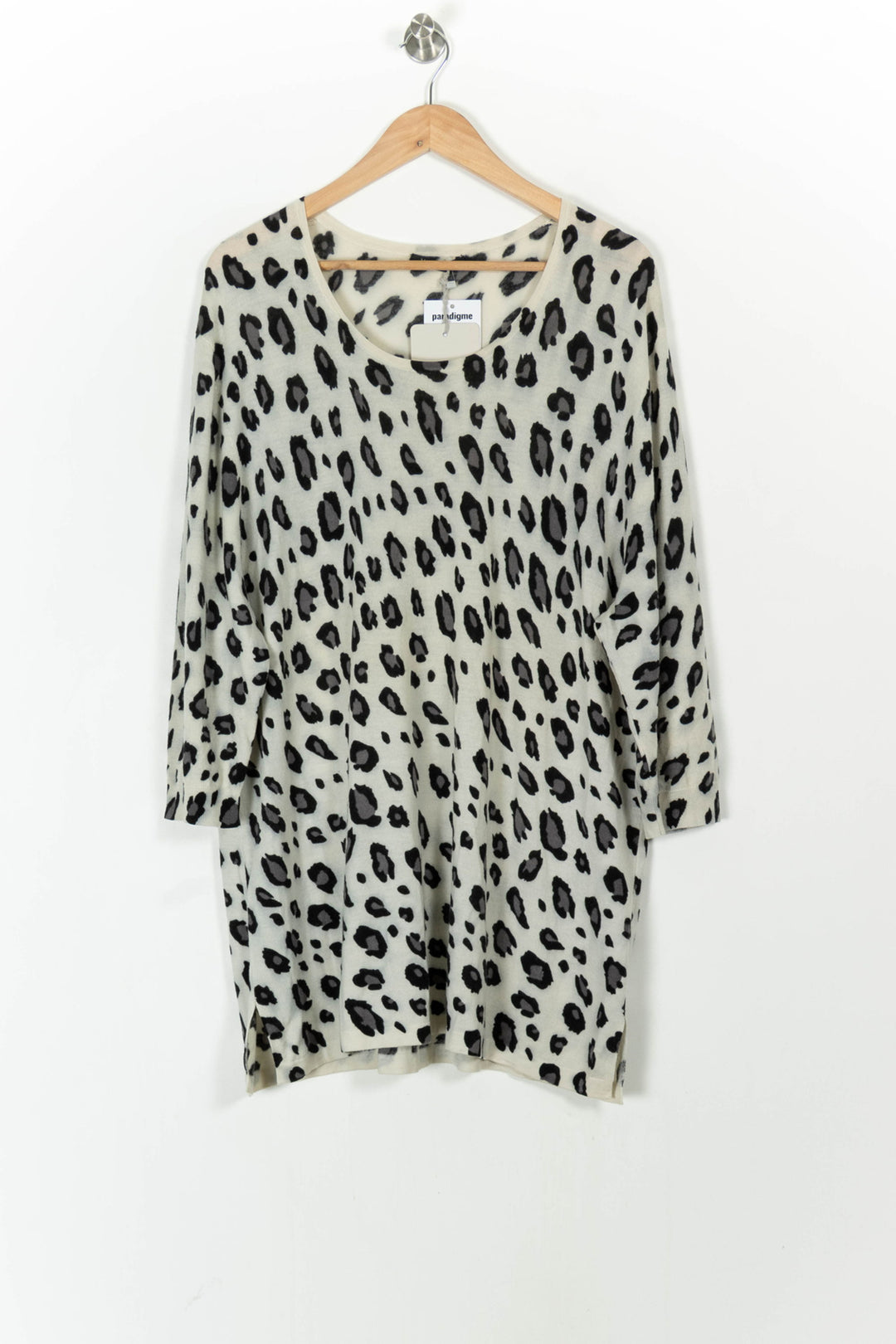 Robe Courte Grise et Noire - Taille XXL/44 de la marque Marina Rinaldi | PARAD104777 - Vendu par Paradigme - Image 2