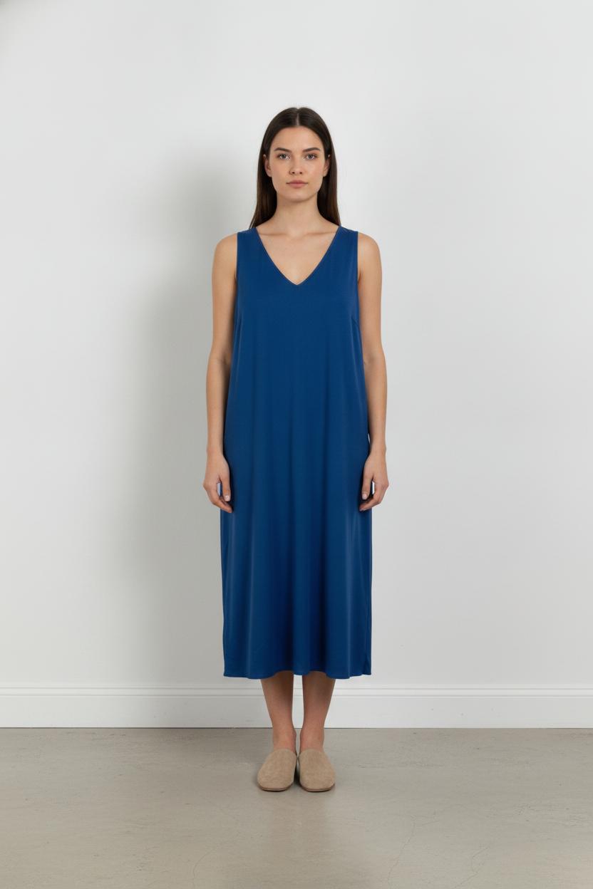 Robe sans manches Bleue - Taille XXL/44 de la marque Marina Rinaldi | PARAD104779 - Vendu par Paradigme - Image 1