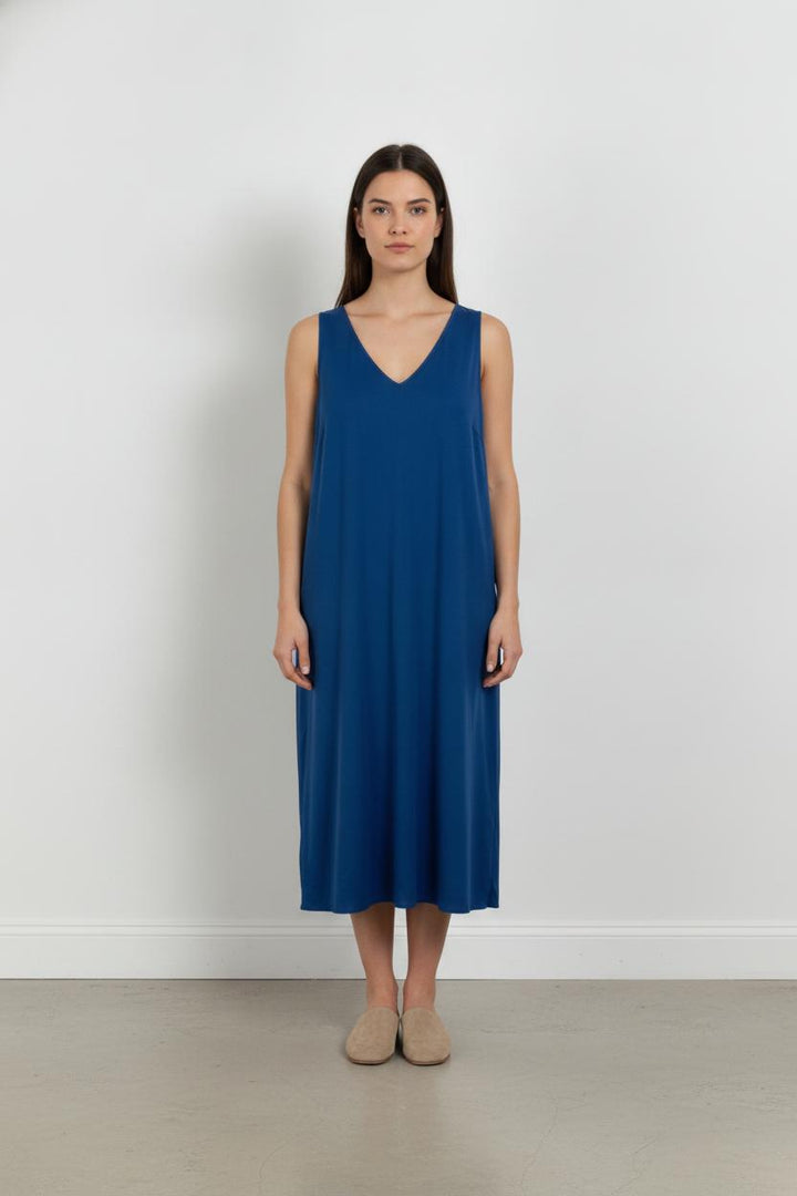 Robe sans manches Bleue - Taille XXL/44 de la marque Marina Rinaldi | PARAD104779 - Vendu par Paradigme - Image 1