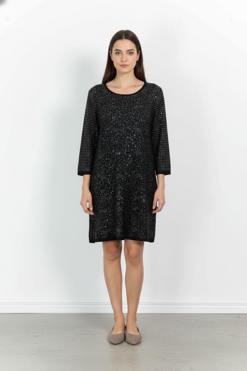 Robe Courte Grise - Taille XL/42 de la marque Marina Rinaldi | PARAD104781 - Vendu par Paradigme - Image 1