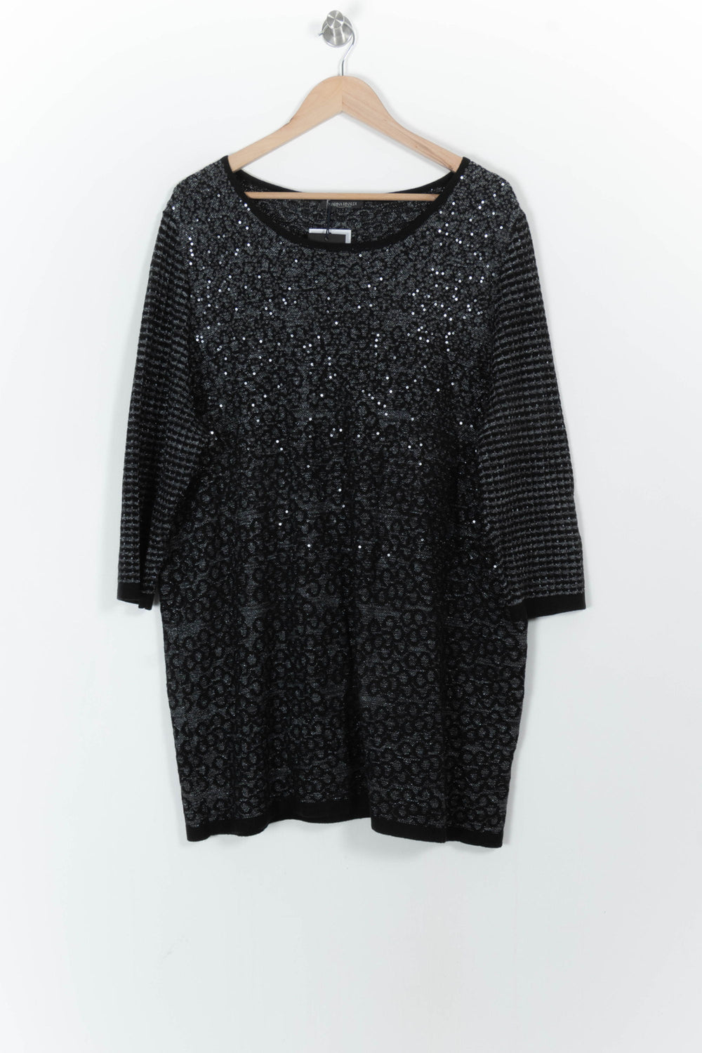 Robe Courte Grise - Taille XL/42 de la marque Marina Rinaldi | PARAD104781 - Vendu par Paradigme - Image 2