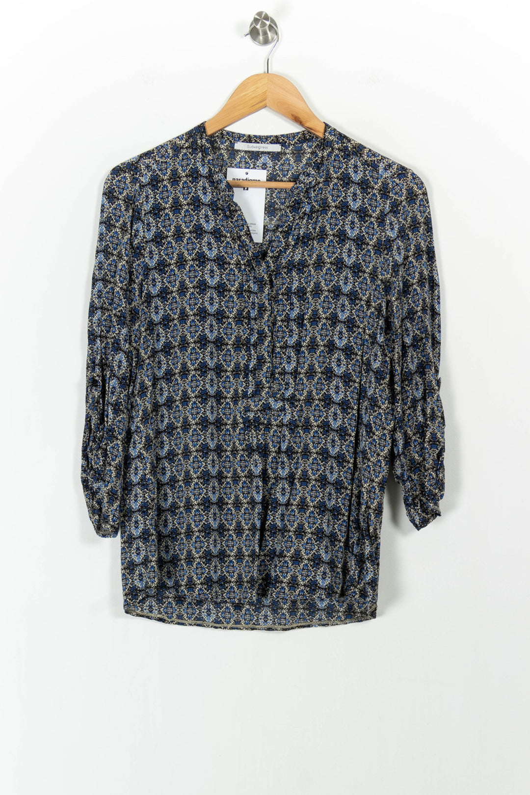 Blouse Bleu et Beige - Taille L/40 de la marque Sud express | PARAD104783 - Vendu par Paradigme - Image 2