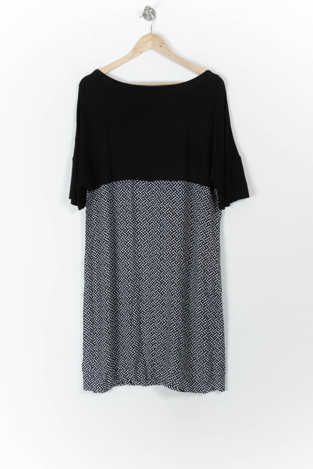 Robe Courte Noire et Grise - Taille XXXL/46 de la marque Marina Rinaldi | PARAD104784 - Vendu par Paradigme - Image 4