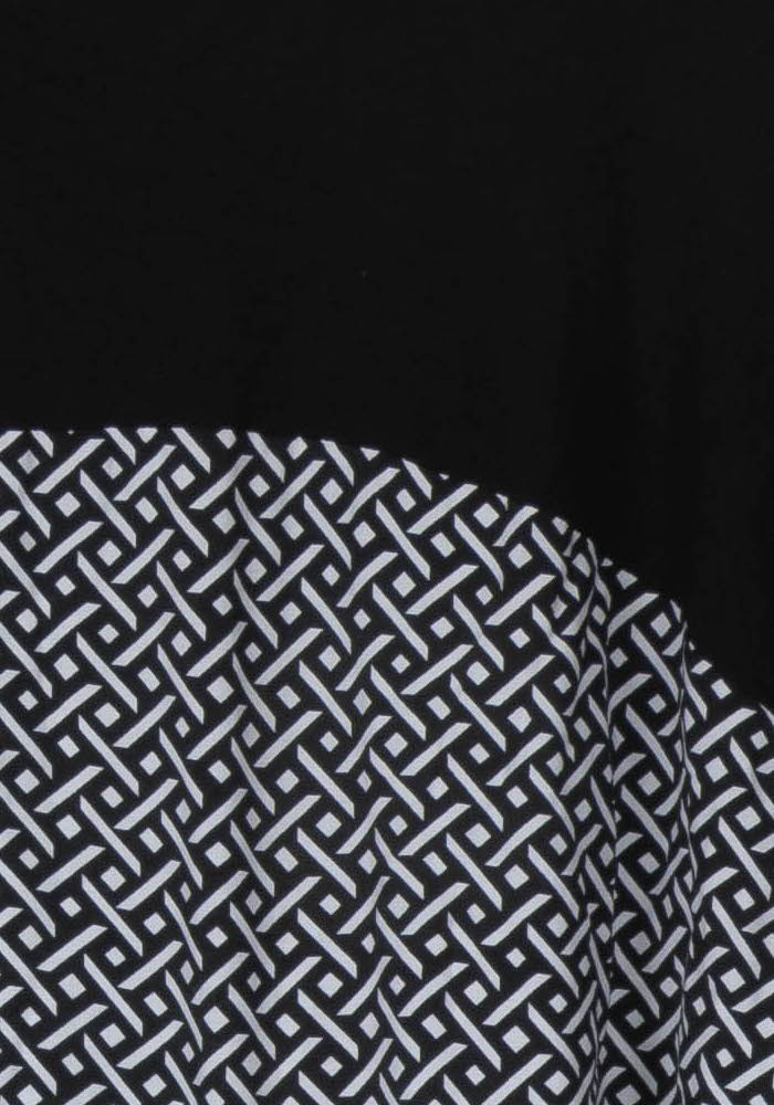 Robe Courte Noire et Grise - Taille XXXL/46 de la marque Marina Rinaldi | PARAD104784 - Vendu par Paradigme - Image 3