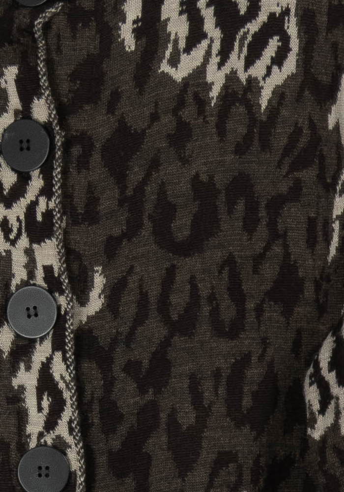 Cardigan Marron et Beige - Taille XL/42 de la marque Marina Rinaldi | PARAD104785 - Vendu par Paradigme - Image 3