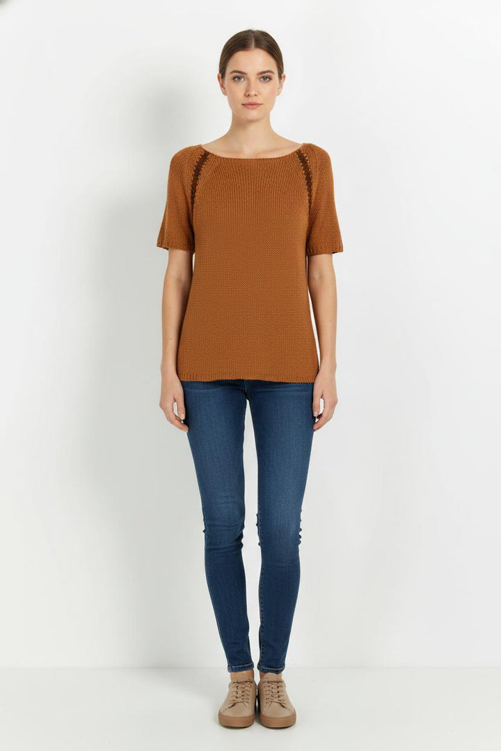 Pull Orange - Taille M/38 de la marque Marina Rinaldi | PARAD104787 - Vendu par Paradigme - Image 1