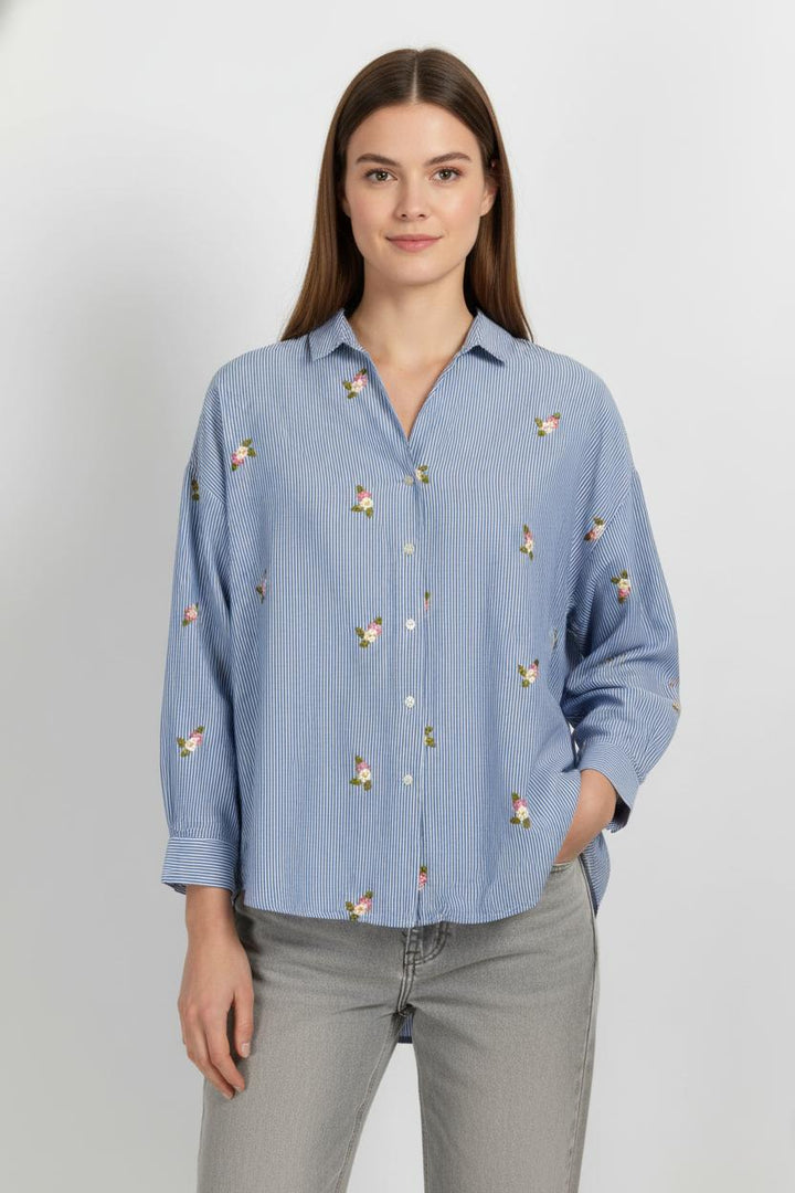 Chemise Bleue - Taille XXXL/46 de la marque Marina Rinaldi | PARAD104789 - Vendu par Paradigme - Image 1