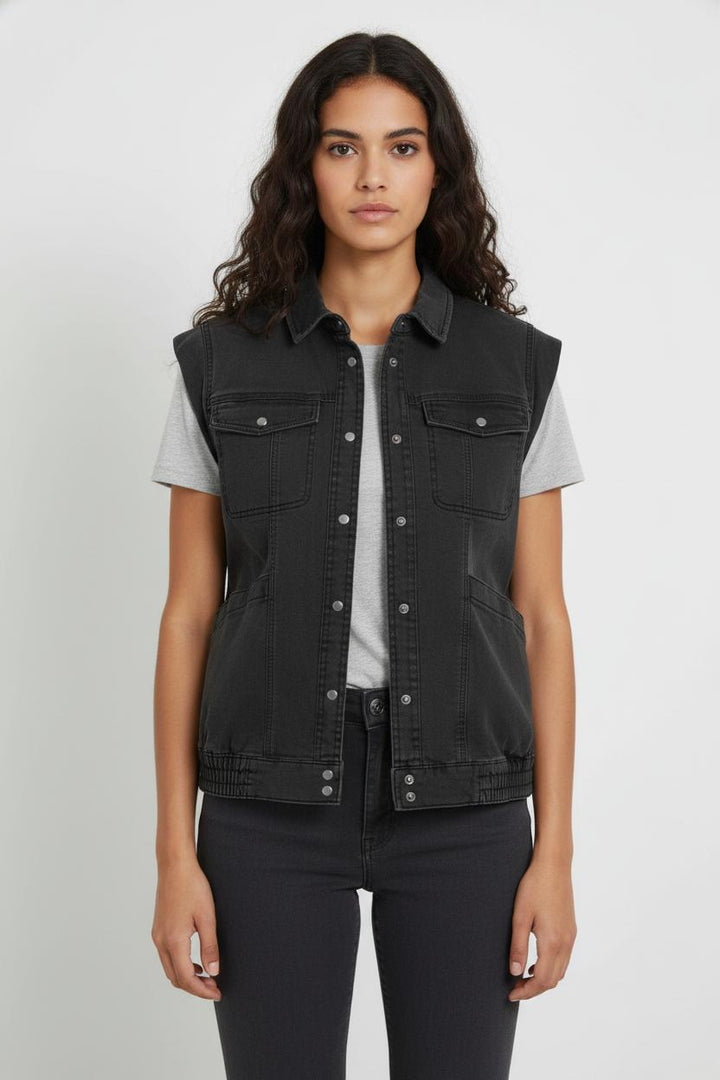 Gilet Sans Manches Gris - Taille L/40 de la marque IKKS | PARAD104790 - Vendu par Paradigme - Image 1