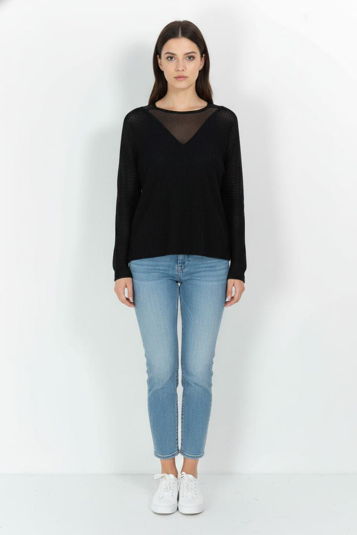 Pull Noir - Taille S/36 de la marque Maje | PARAD104794 - Vendu par Paradigme - Image 1