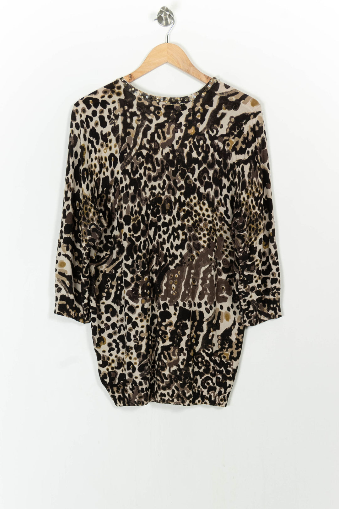 Tunique Marron et Beige - Taille XL/42 de la marque Marina Rinaldi | PARAD104797 - Vendu par Paradigme - Image 4