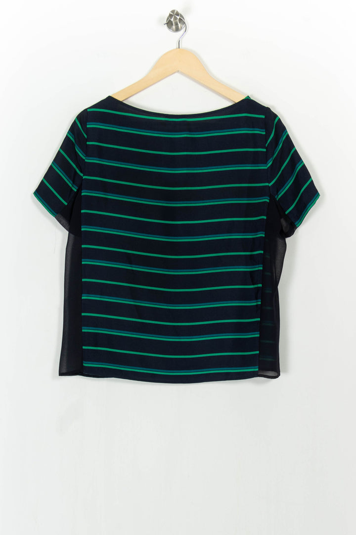 Blouse Bleu et Vert - Taille L/40 de la marque Claudie Pierlot | PARAD104799 - Vendu par Paradigme - Image 4