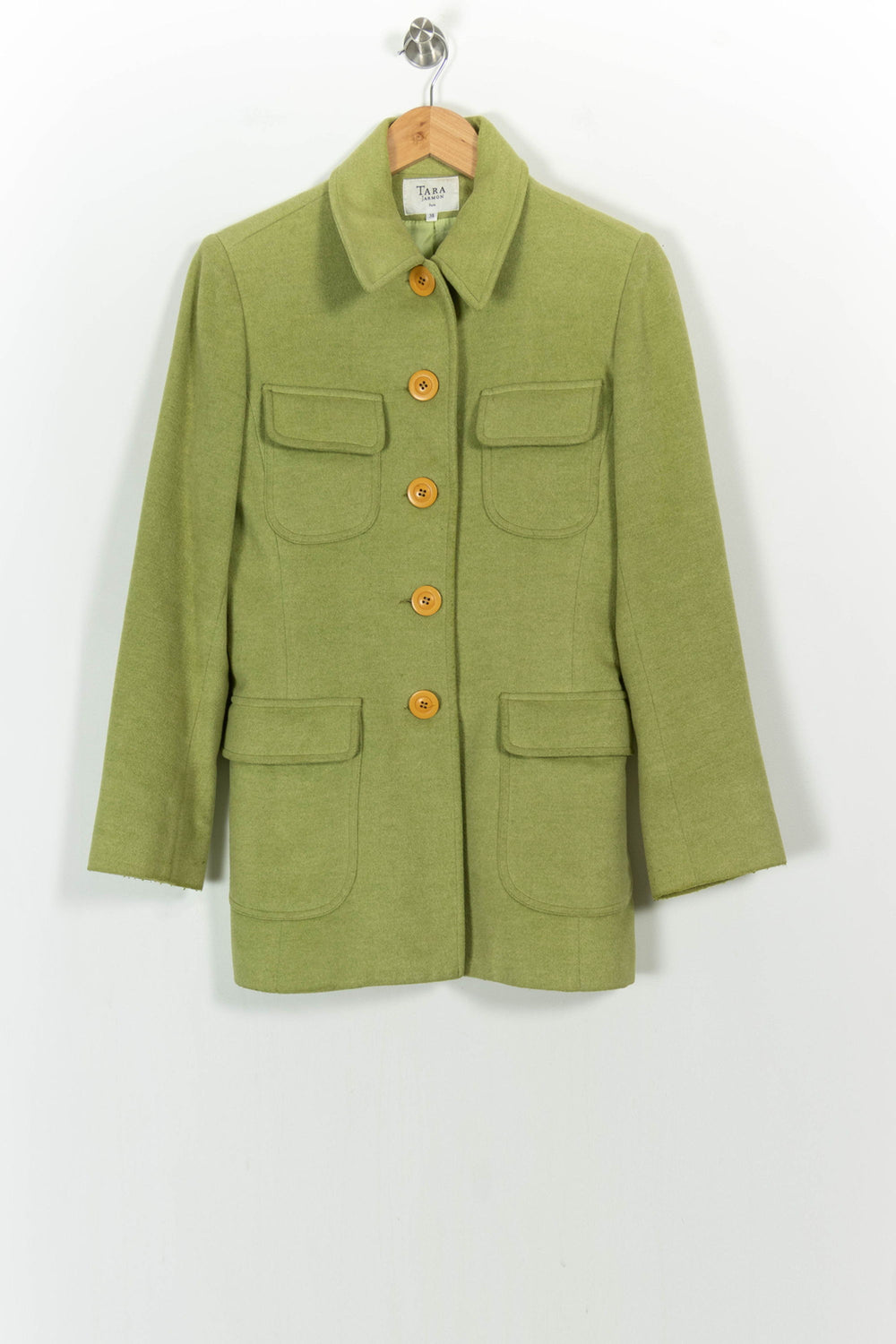 Veste Verte - Taille M/38 de la marque Tara Jarmon | PARAD104806 - Vendu par Paradigme - Image 2