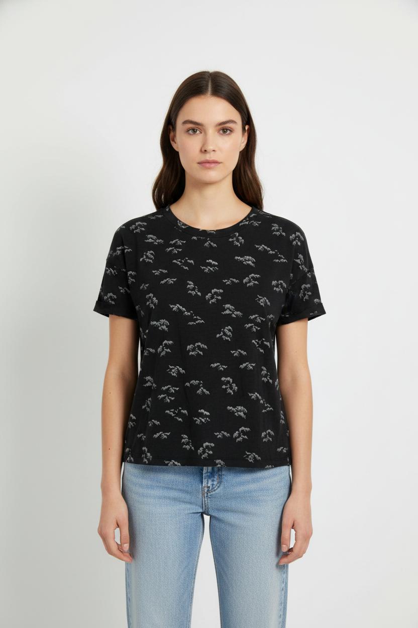Tee-shirt Noir et Gris - Taille XS/34 de la marque Sessùn | PARAD104808 - Vendu par Paradigme - Image 1
