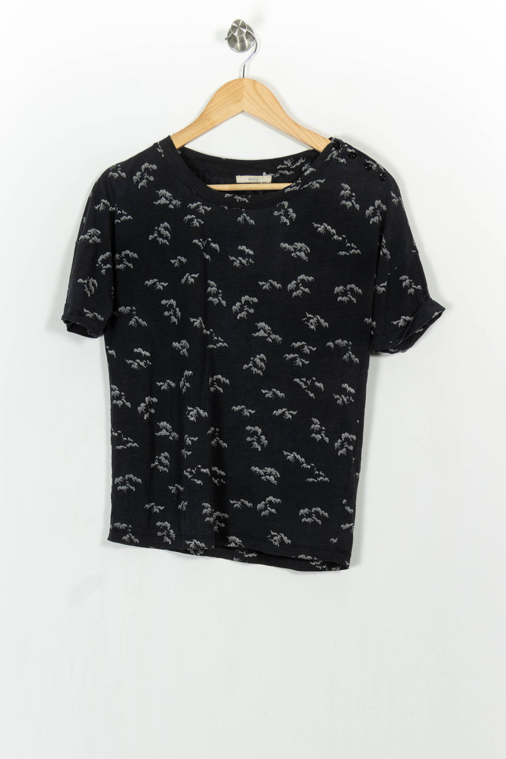 Tee-shirt Noir et Gris - Taille XS/34 de la marque Sessùn | PARAD104808 - Vendu par Paradigme - Image 2