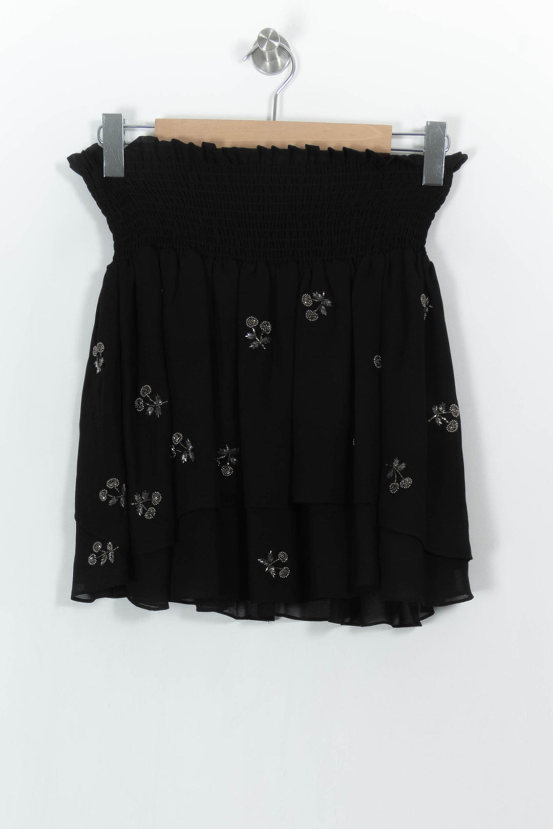 Jupe Courte Noire - Taille S/36 de la marque The Kooples | PARAD104810 - Vendu par Paradigme - Image 4