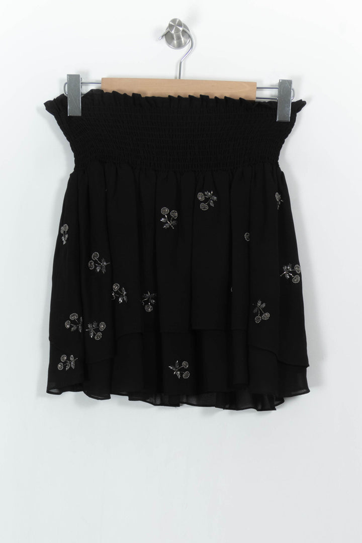 Jupe Courte Noire - Taille S/36 de la marque The Kooples | PARAD104810 - Vendu par Paradigme - Image 4