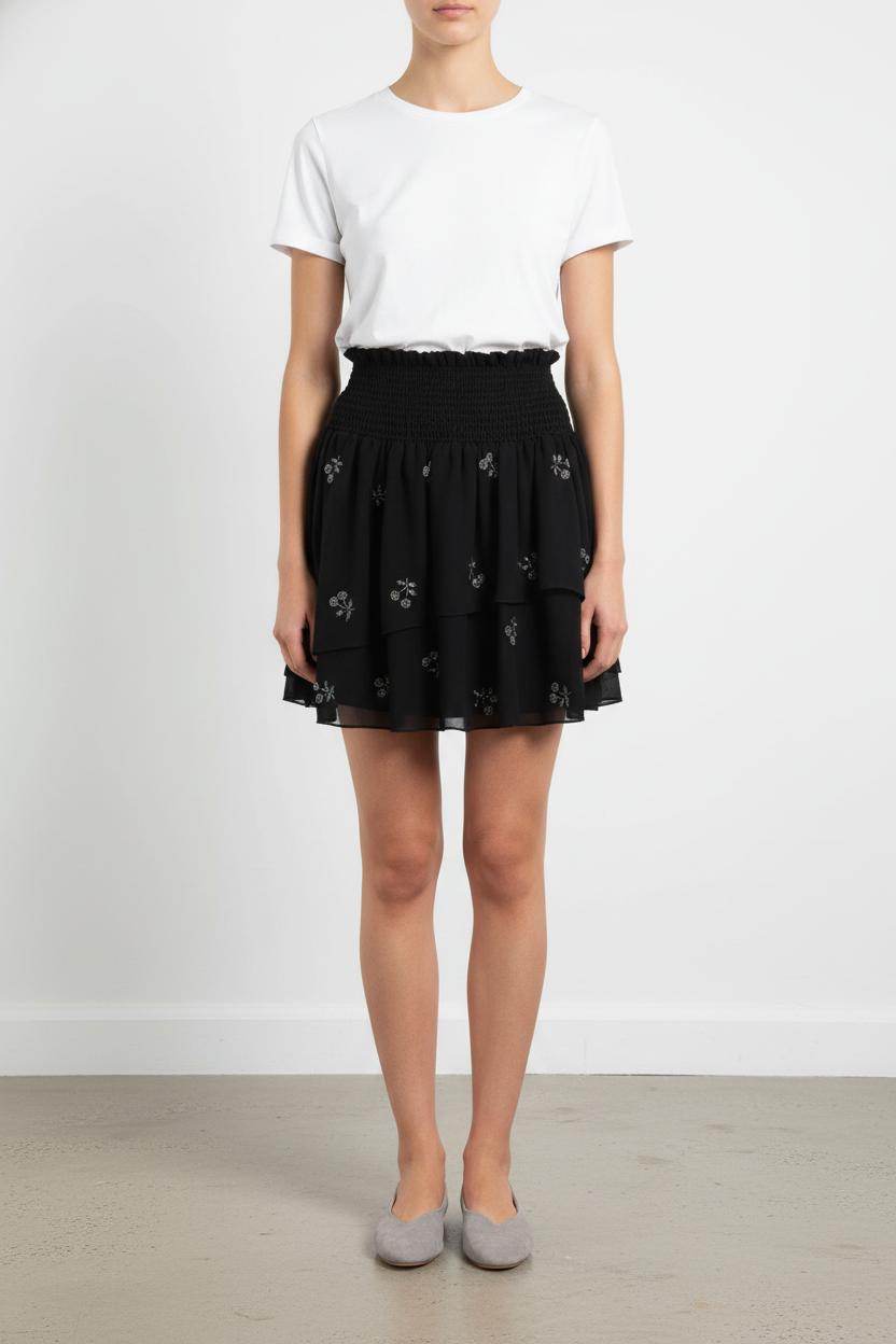 Jupe Courte Noire - Taille S/36 de la marque The Kooples | PARAD104810 - Vendu par Paradigme - Image 1