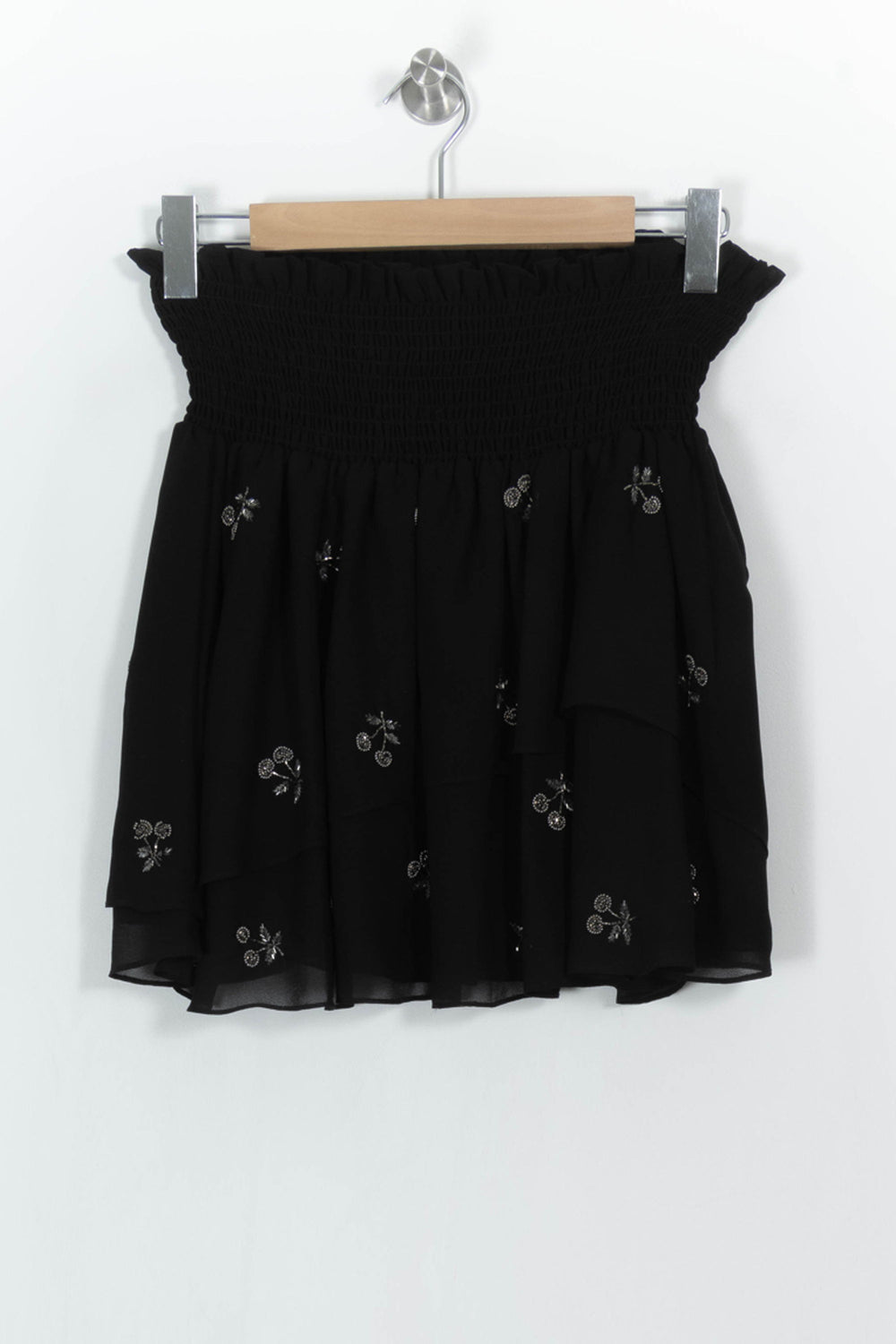 Jupe Courte Noire - Taille S/36 de la marque The Kooples | PARAD104810 - Vendu par Paradigme - Image 2