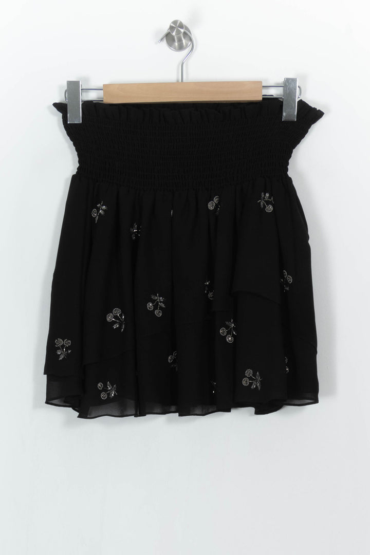Jupe Courte Noire - Taille S/36 de la marque The Kooples | PARAD104810 - Vendu par Paradigme - Image 2