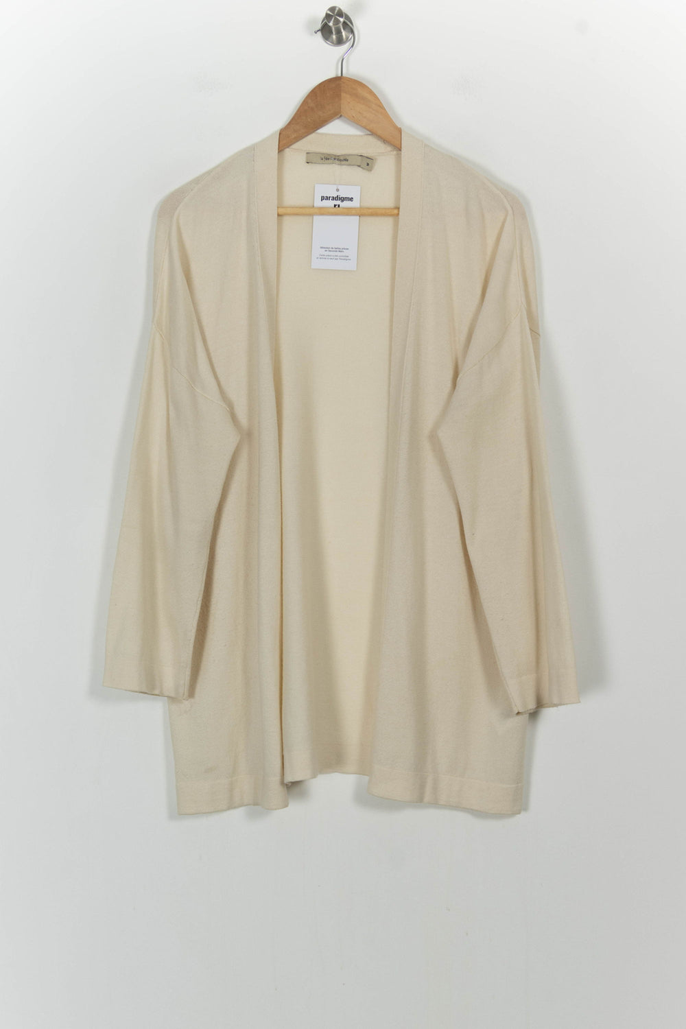 Cardigan Beige - Taille M/38 de la marque La Fée Maraboutée | PARAD104811 - Vendu par Paradigme - Image 2