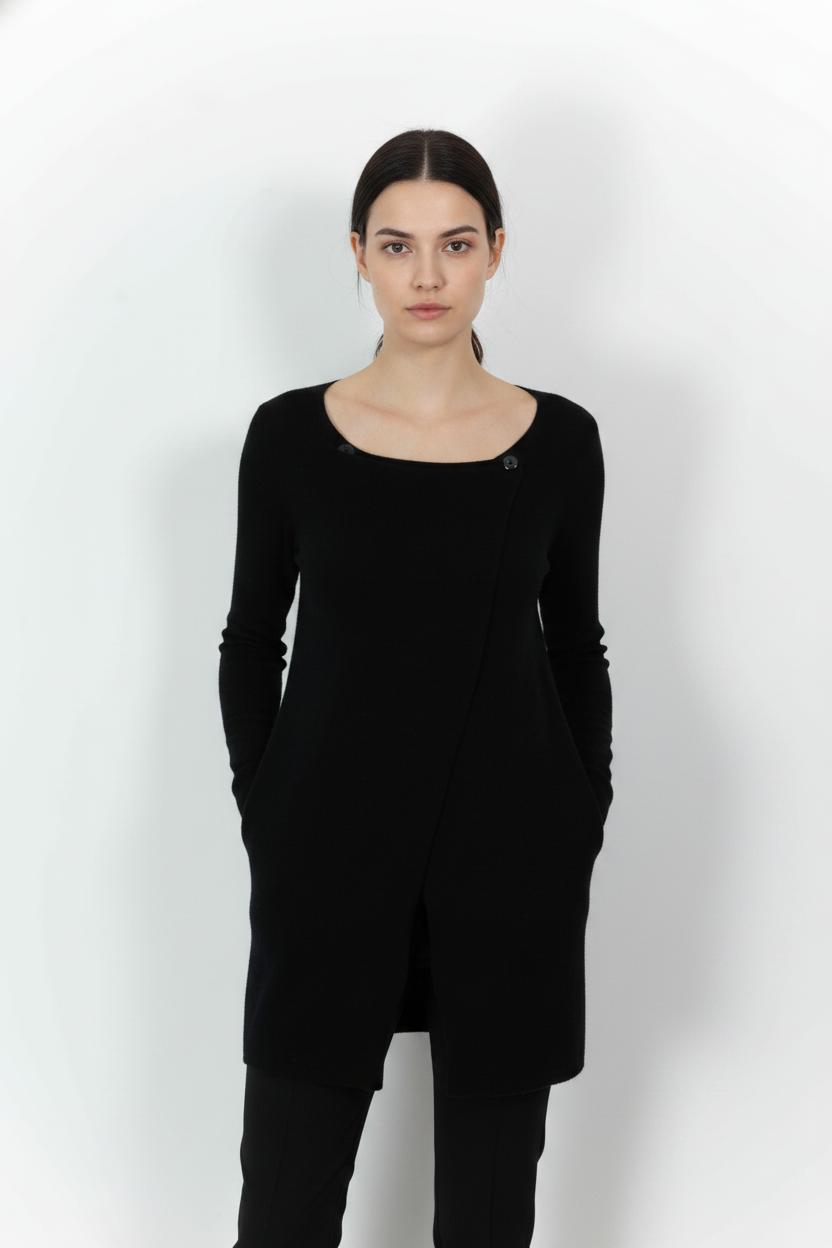 Gilet Noir - Taille S/36 de la marque La Fée Maraboutée | PARAD104813 - Vendu par Paradigme - Image 1