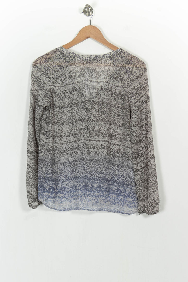 Blouse Grise et Bleue - Taille M/38 de la marque Comptoir des Cotonniers | PARAD104814 - Vendu par Paradigme - Image 4