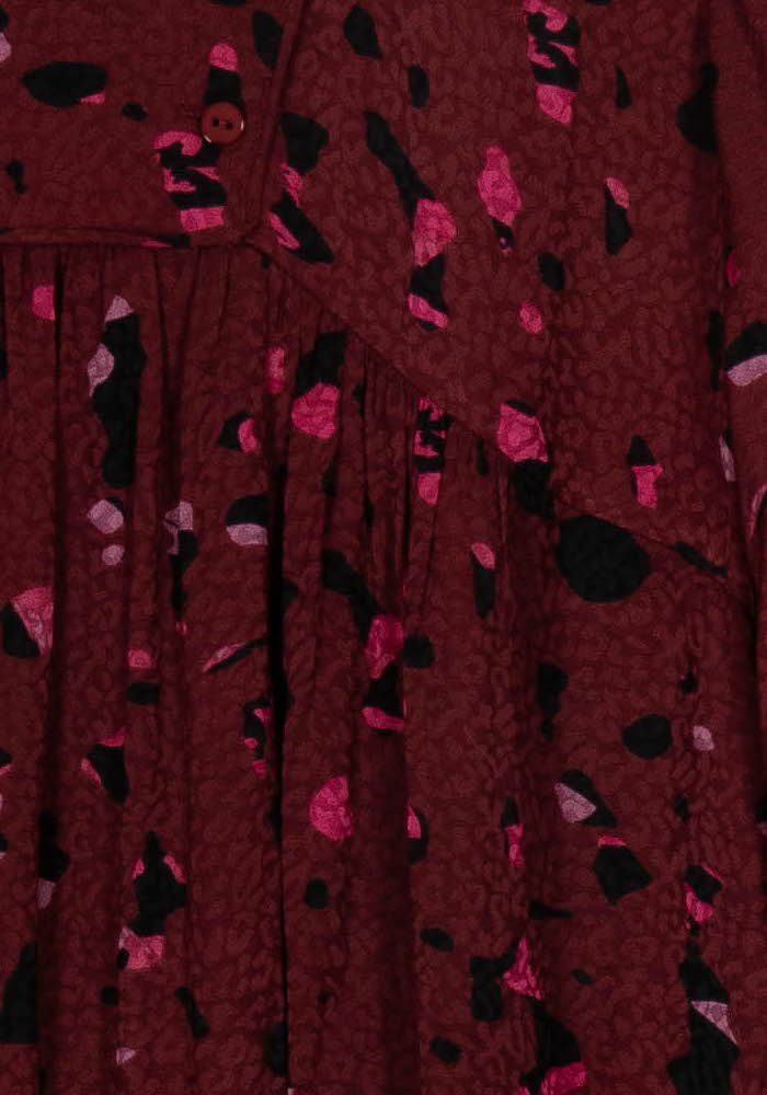 Robe Courte Bordeaux et Noir - Taille S/36 de la marque ba&sh | PARAD104815 - Vendu par Paradigme - Image 3