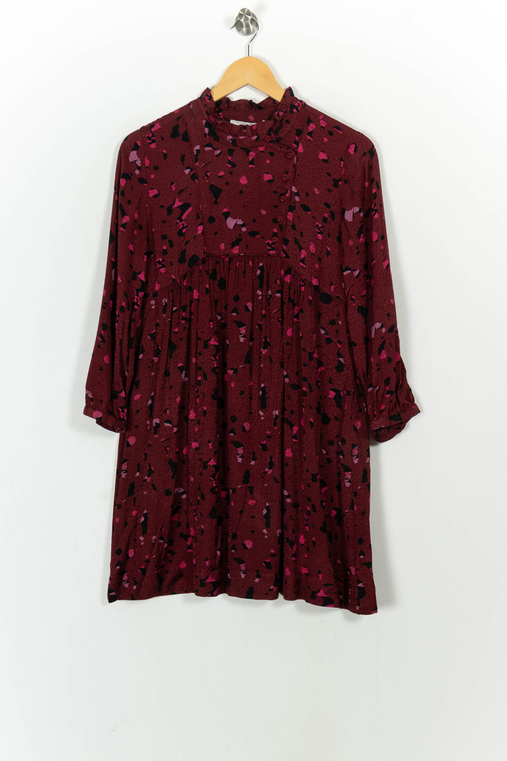 Robe Courte Bordeaux et Noir - Taille S/36 de la marque ba&sh | PARAD104815 - Vendu par Paradigme - Image 2