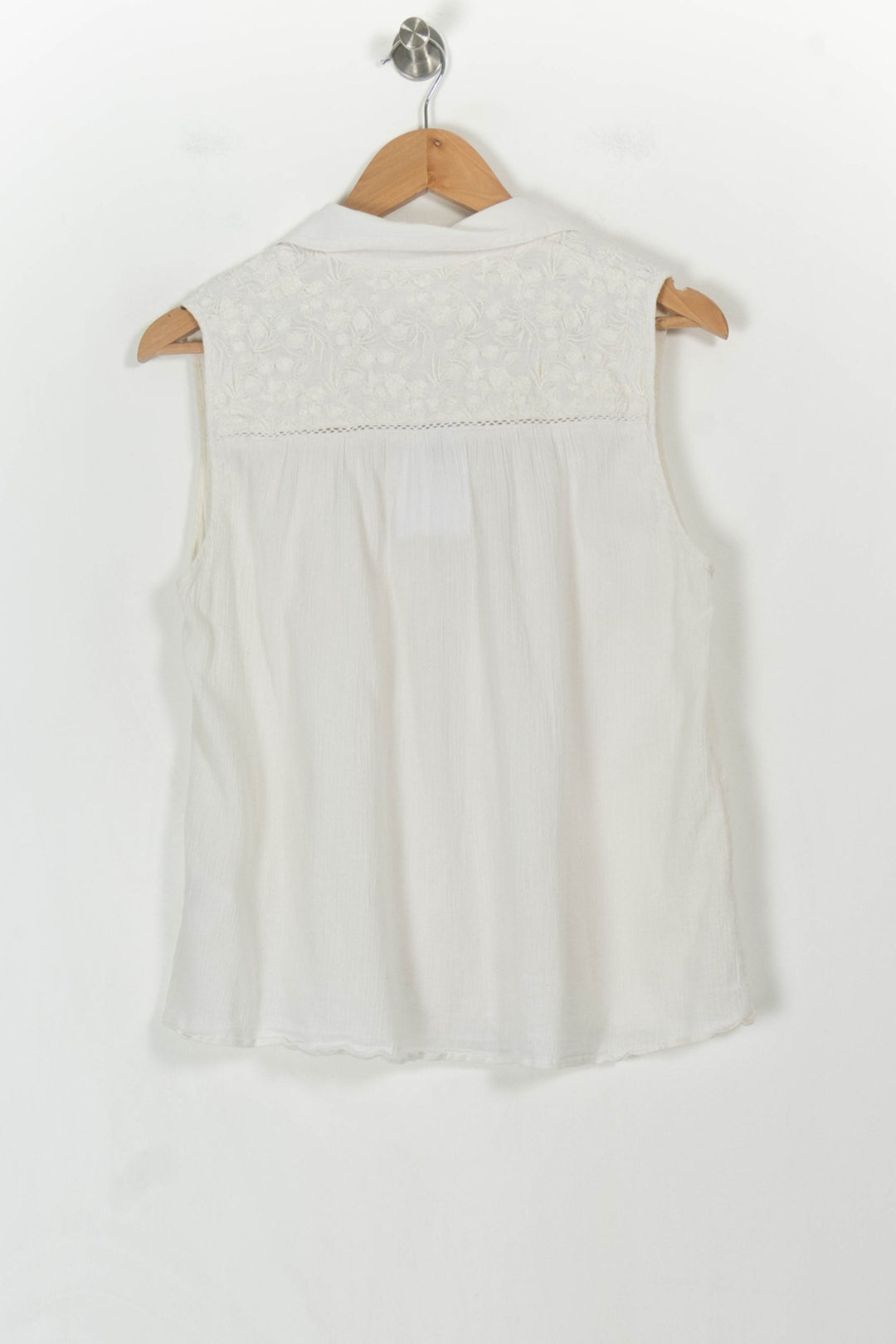 Chemisier Sans Manches Blanc - Taille L/40 de la marque Sud express | PARAD104819 - Vendu par Paradigme - Image 4