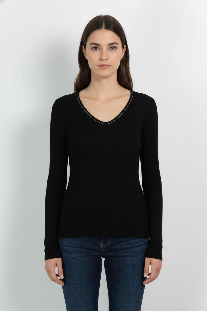 T-shirt Manches Longues Noir - Taille L/40 de la marque Ekyog | PARAD104820 - Vendu par Paradigme - Image 1