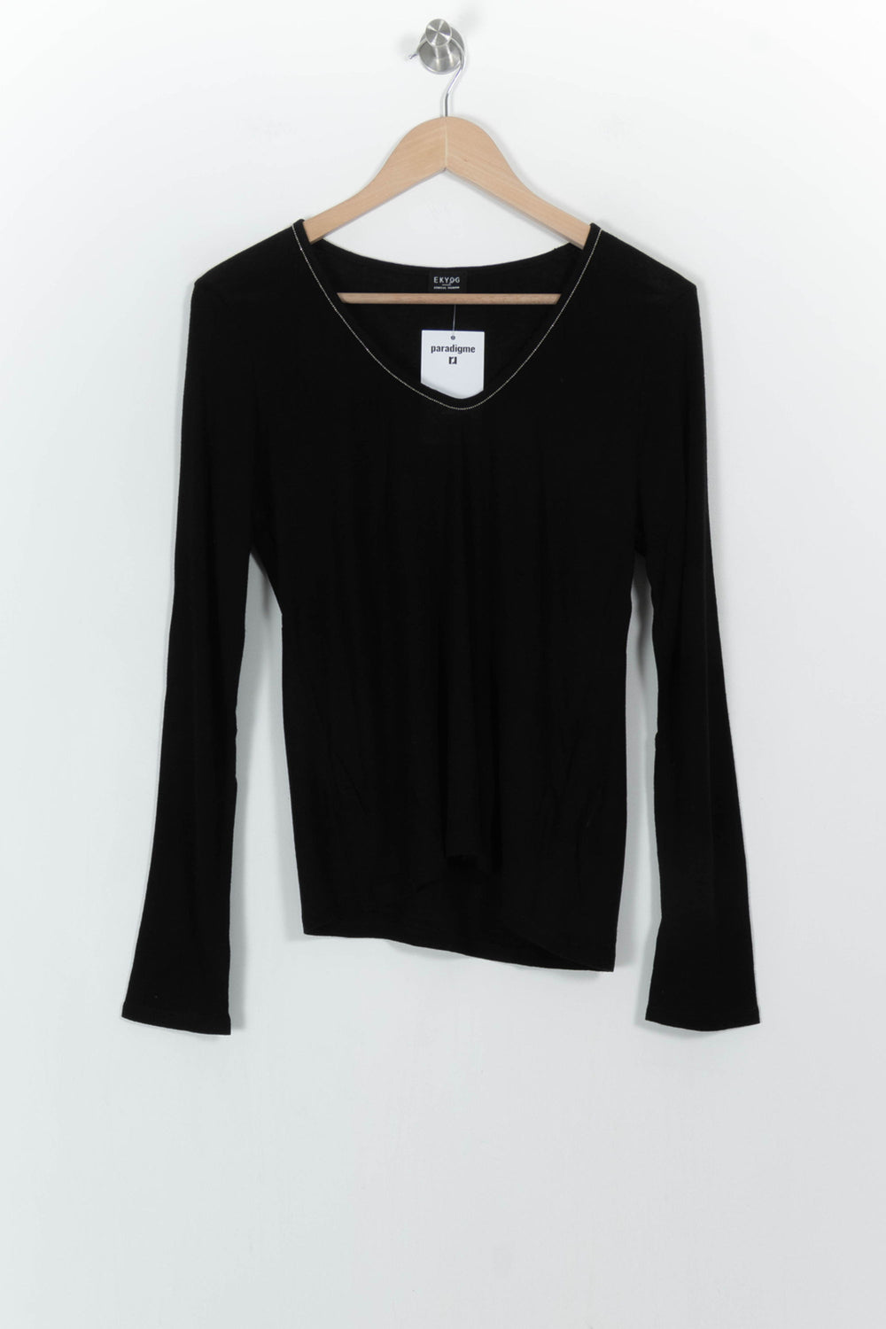 T-shirt Manches Longues Noir - Taille L/40 de la marque Ekyog | PARAD104820 - Vendu par Paradigme - Image 2