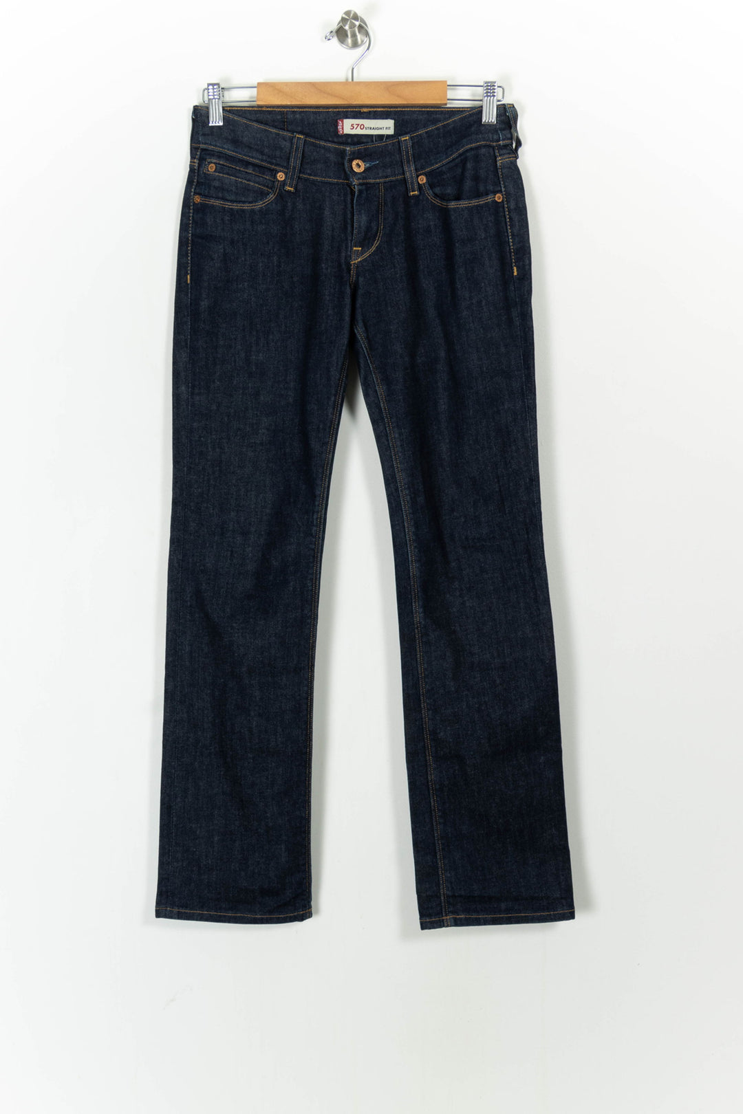 Jean Droit Bleu - Taille M/38 de la marque Levi's | PARAD104829 - Vendu par Paradigme - Image 2