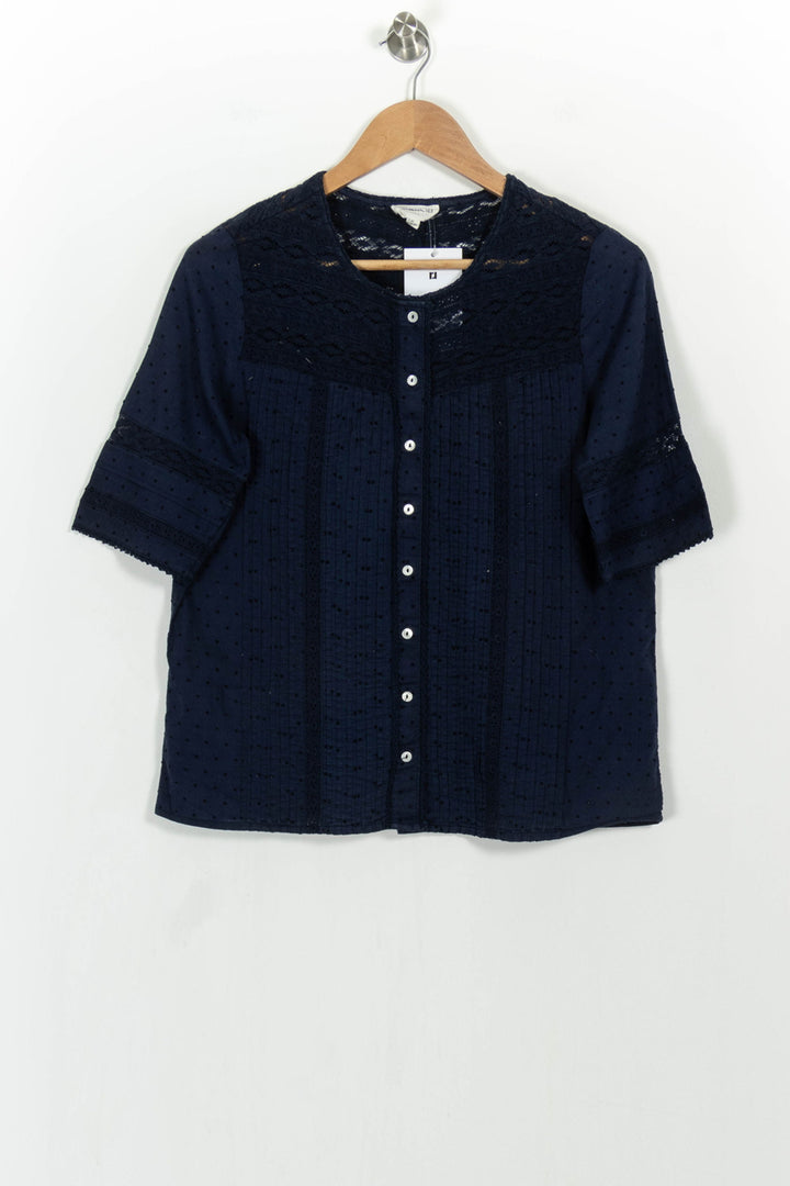 Blouse Bleue - Taille L/40 de la marque Maison 123 | PARAD104830 - Vendu par Paradigme - Image 2