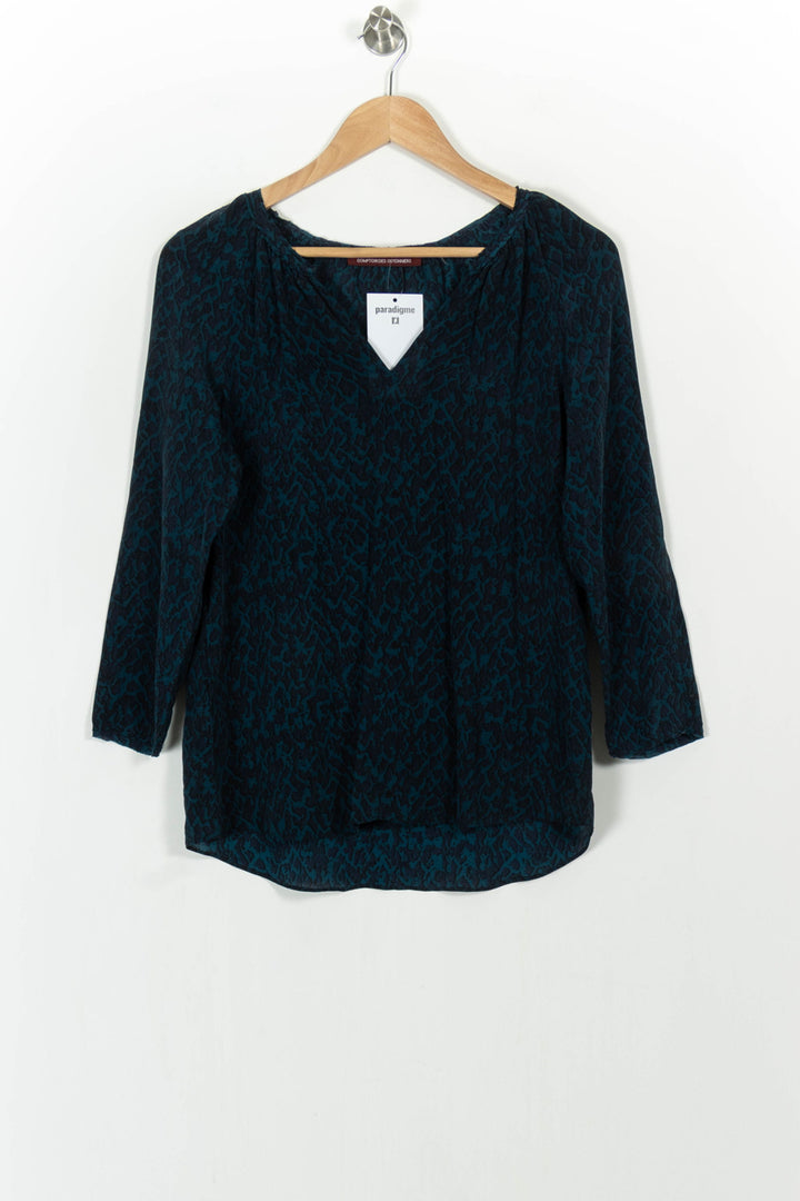 Blouse Bleue et Noire - Taille M/38 de la marque Comptoir des Cotonniers | PARAD104833 - Vendu par Paradigme - Image 2