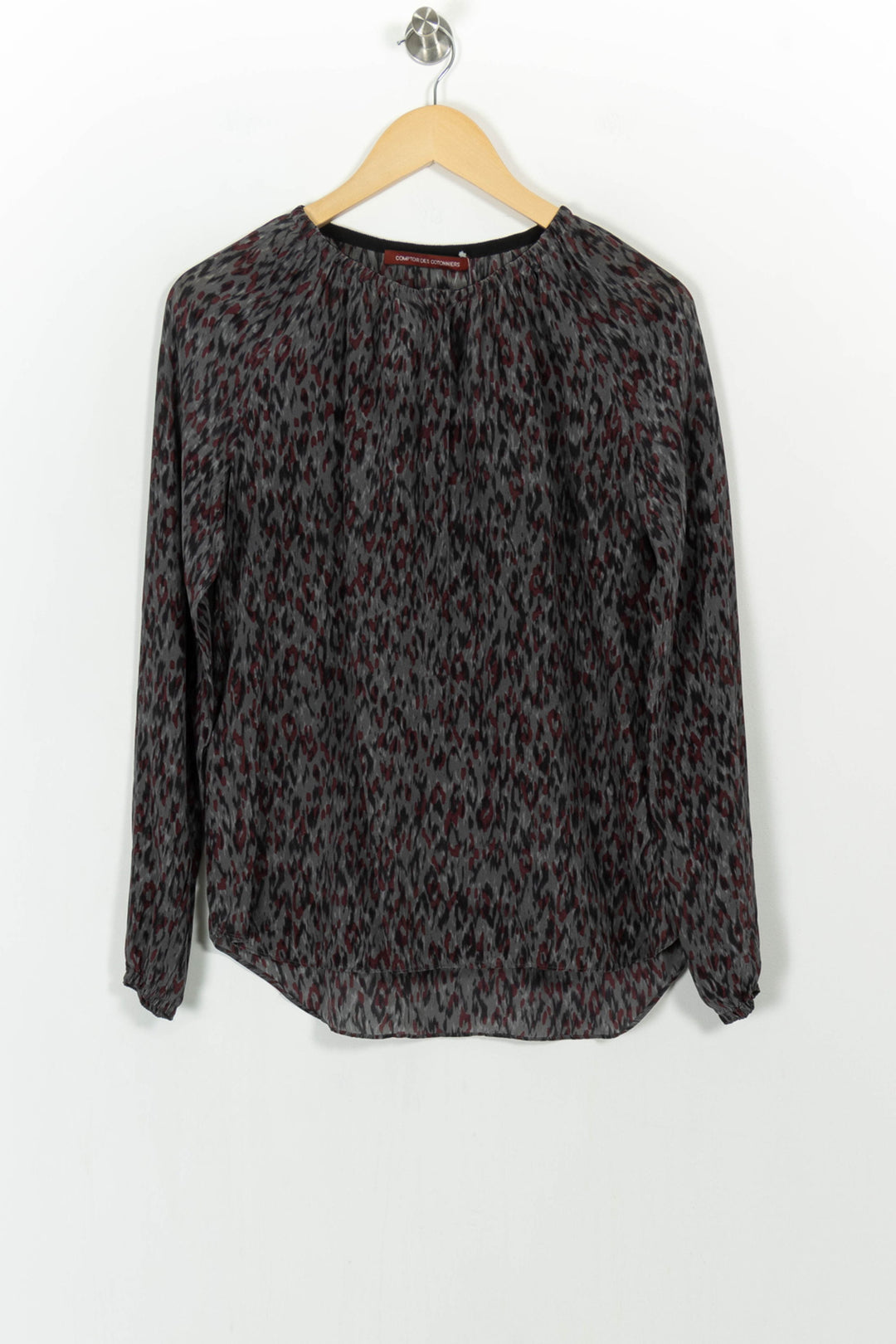 Blouse Grise et Bordeaux - Taille M/38 de la marque Comptoir des Cotonniers | PARAD104834 - Vendu par Paradigme - Image 2