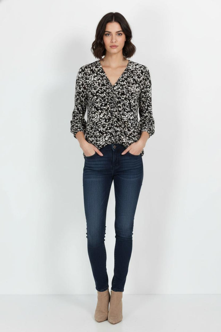 Blouse Noire et Blanche - Taille XL/42 de la marque Comptoir des Cotonniers | PARAD104836 - Vendu par Paradigme - Image 1