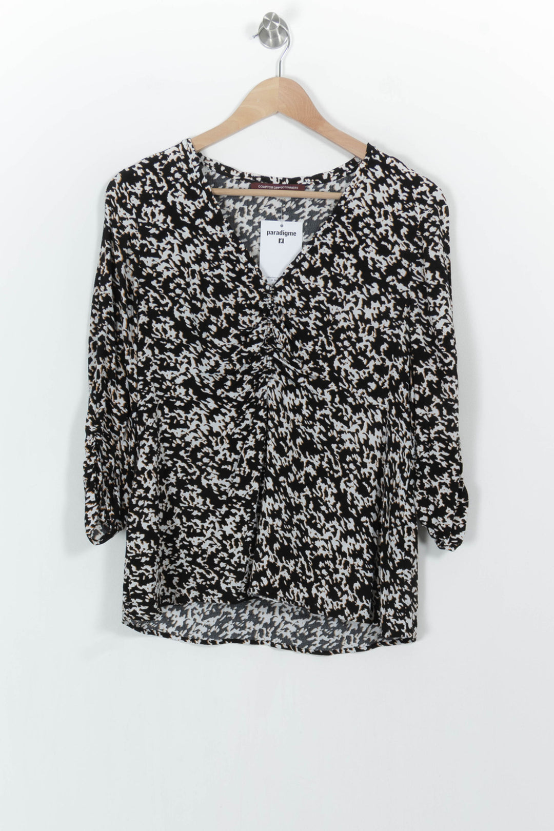Blouse Noire et Blanche - Taille XL/42 de la marque Comptoir des Cotonniers | PARAD104836 - Vendu par Paradigme - Image 2