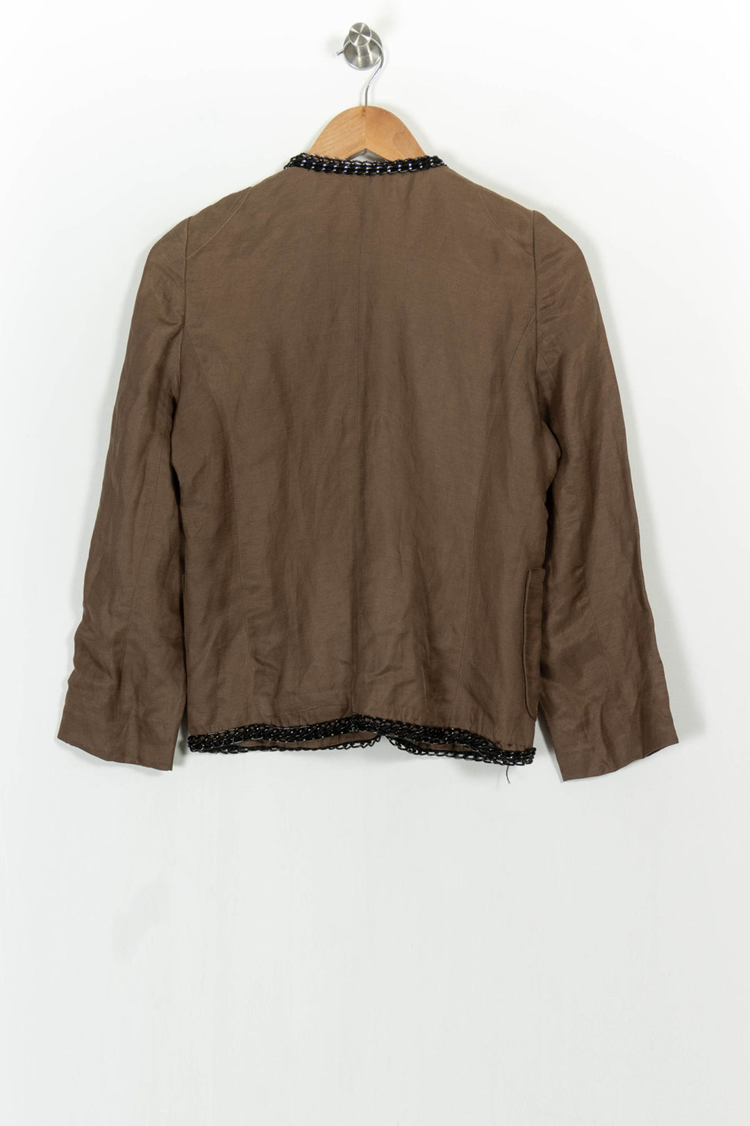 Veste Marron et Noire - Taille M/38 de la marque Sandro | PARAD104840 - Vendu par Paradigme - Image 4