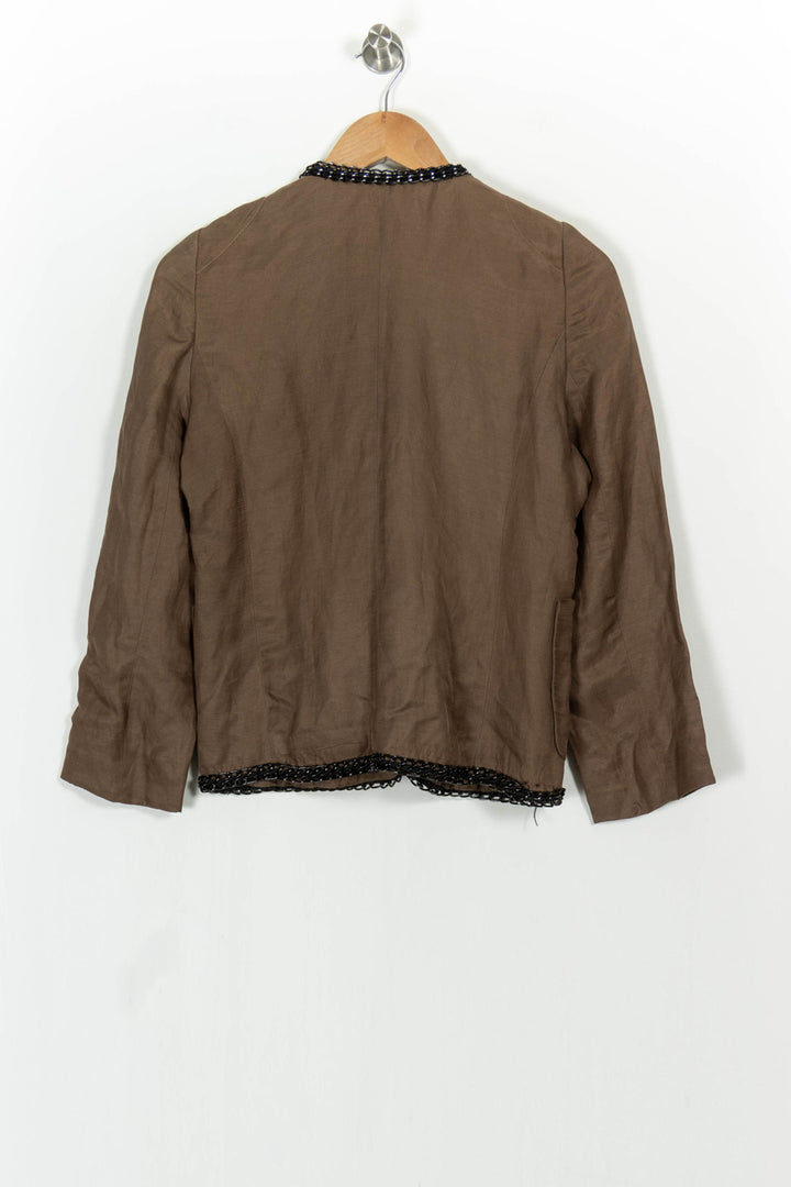 Veste Marron et Noire - Taille M/38 de la marque Sandro | PARAD104840 - Vendu par Paradigme - Image 4