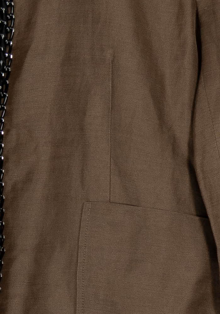 Veste Marron et Noire - Taille M/38 de la marque Sandro | PARAD104840 - Vendu par Paradigme - Image 3