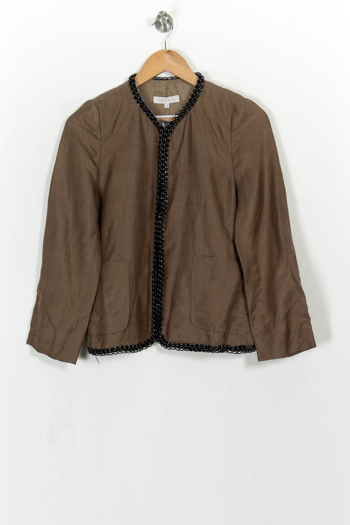 Veste Marron et Noire - Taille M/38 de la marque Sandro | PARAD104840 - Vendu par Paradigme - Image 2