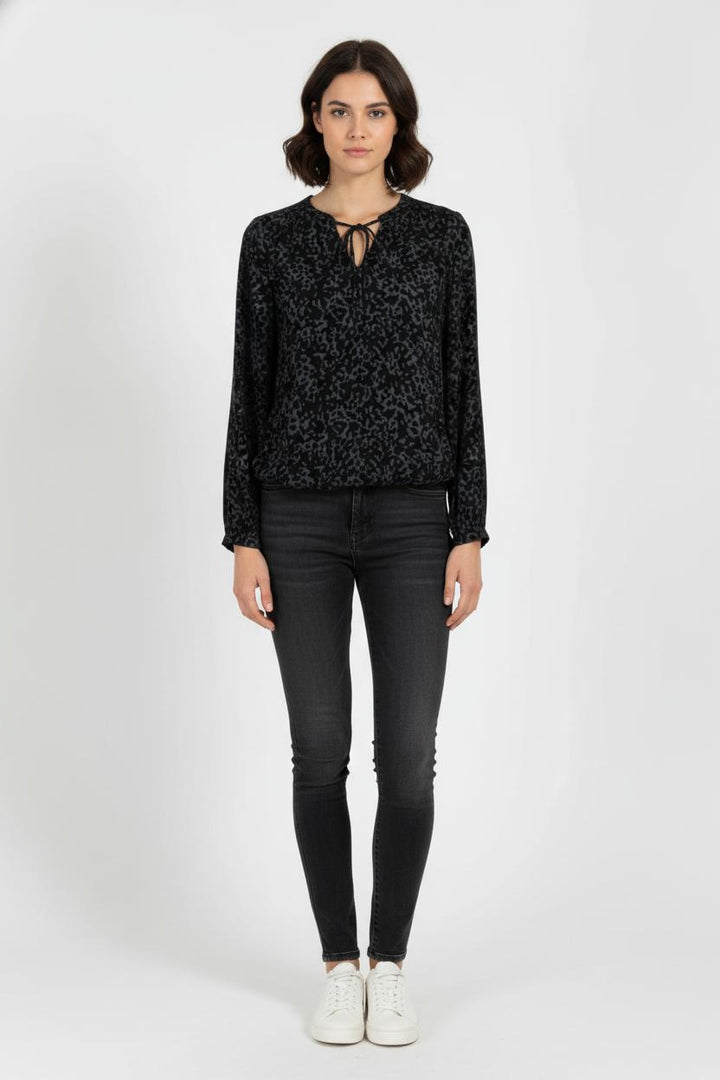 Blouse Noire et Grise - Taille M/38 de la marque Comptoir des Cotonniers | PARAD104842 - Vendu par Paradigme - Image 1