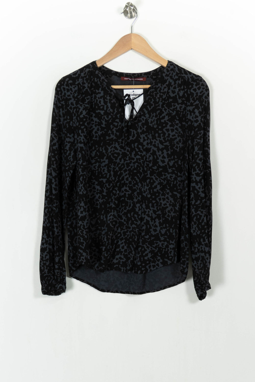 Blouse Noire et Grise - Taille M/38 de la marque Comptoir des Cotonniers | PARAD104842 - Vendu par Paradigme - Image 2